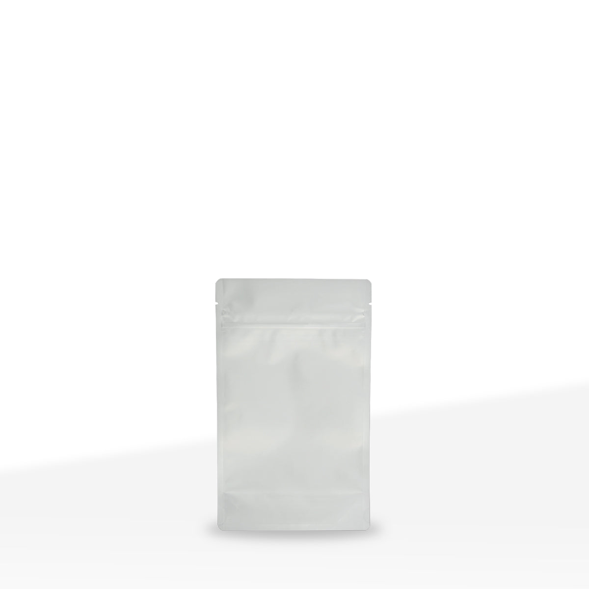 Child-Resistant | Full Matte White Mylar Bags | 3.5" x 5" - 3.5g - 1000 Count