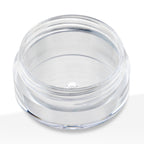 Transparent plastic screw-top container for professional packaging applications