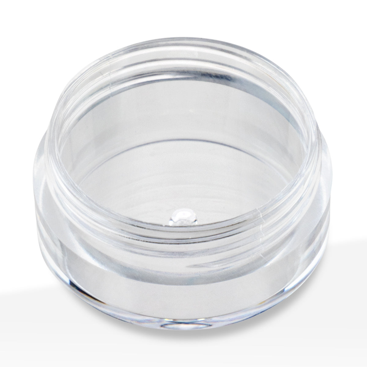 Transparent plastic screw-top container for professional packaging applications