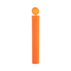 Child Resistant | Pop Top Pre-Roll Plastic Tubes | 116mm - Opaque Orange - 1000 Count - Biohazard Inc