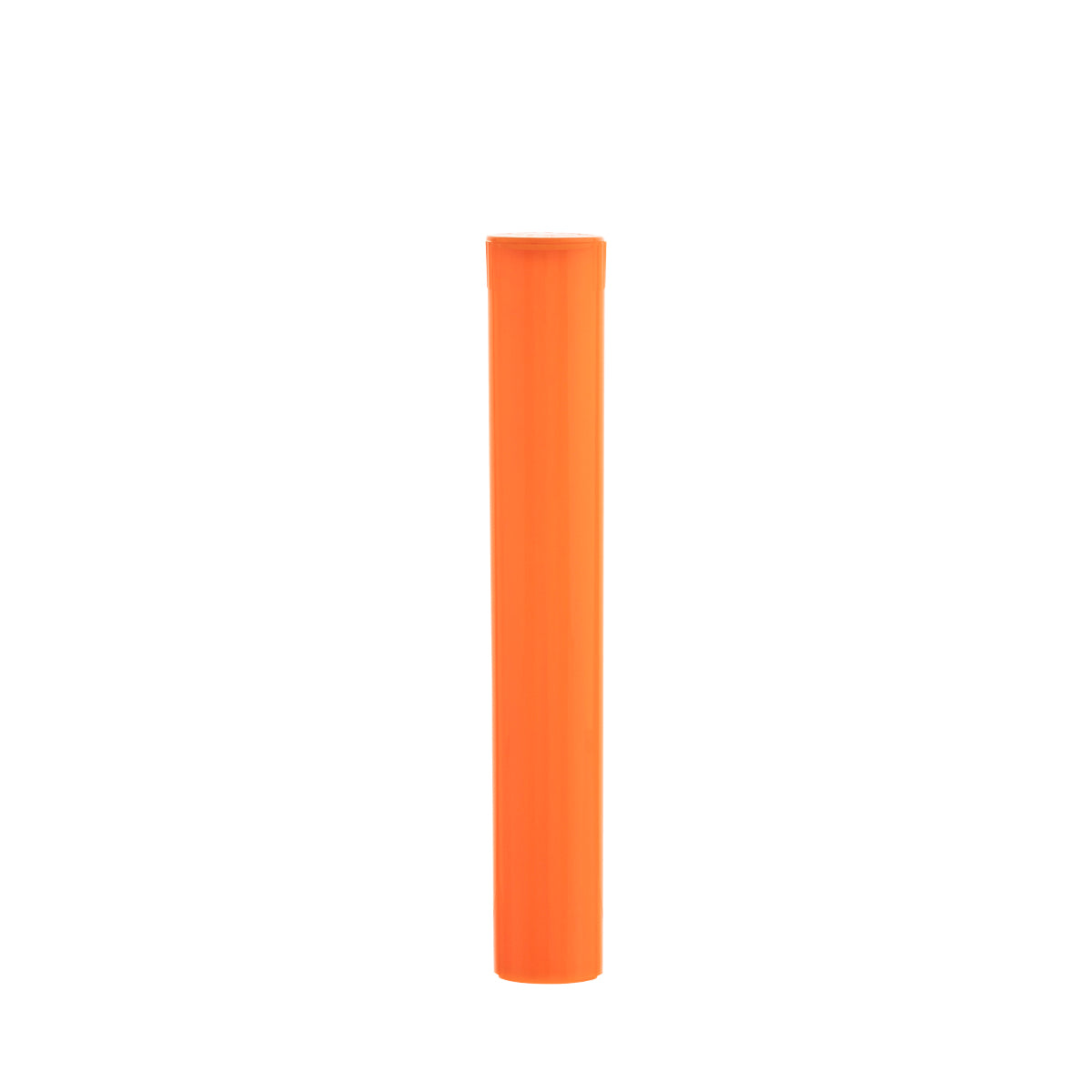Child Resistant | Pop Top Pre-Roll Plastic Tubes | 116mm - Opaque Orange - 1000 Count - Biohazard Inc