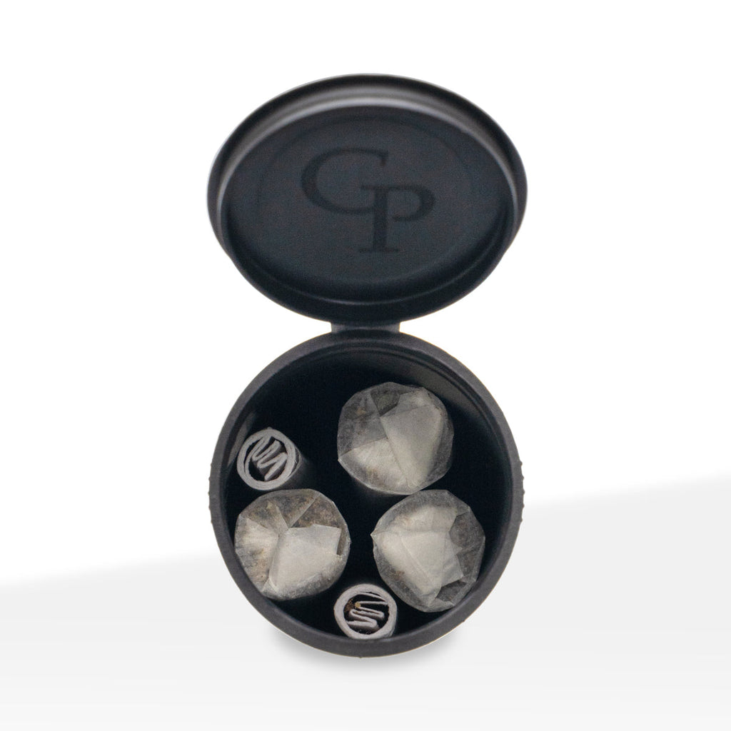 Child Resistant | Pop Top Pre-Roll Plastic Tubes | Extra Large 110mm - Matte Black - 500 Count Child Resistant Joint Tube Biohazard Inc   