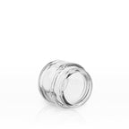 Glass Jar | Rounded Base Heavy Wall Glass Jars - Clear | 53mm - 2.5oz - Various Counts Glass Jar Biohazard Inc 32 Count  