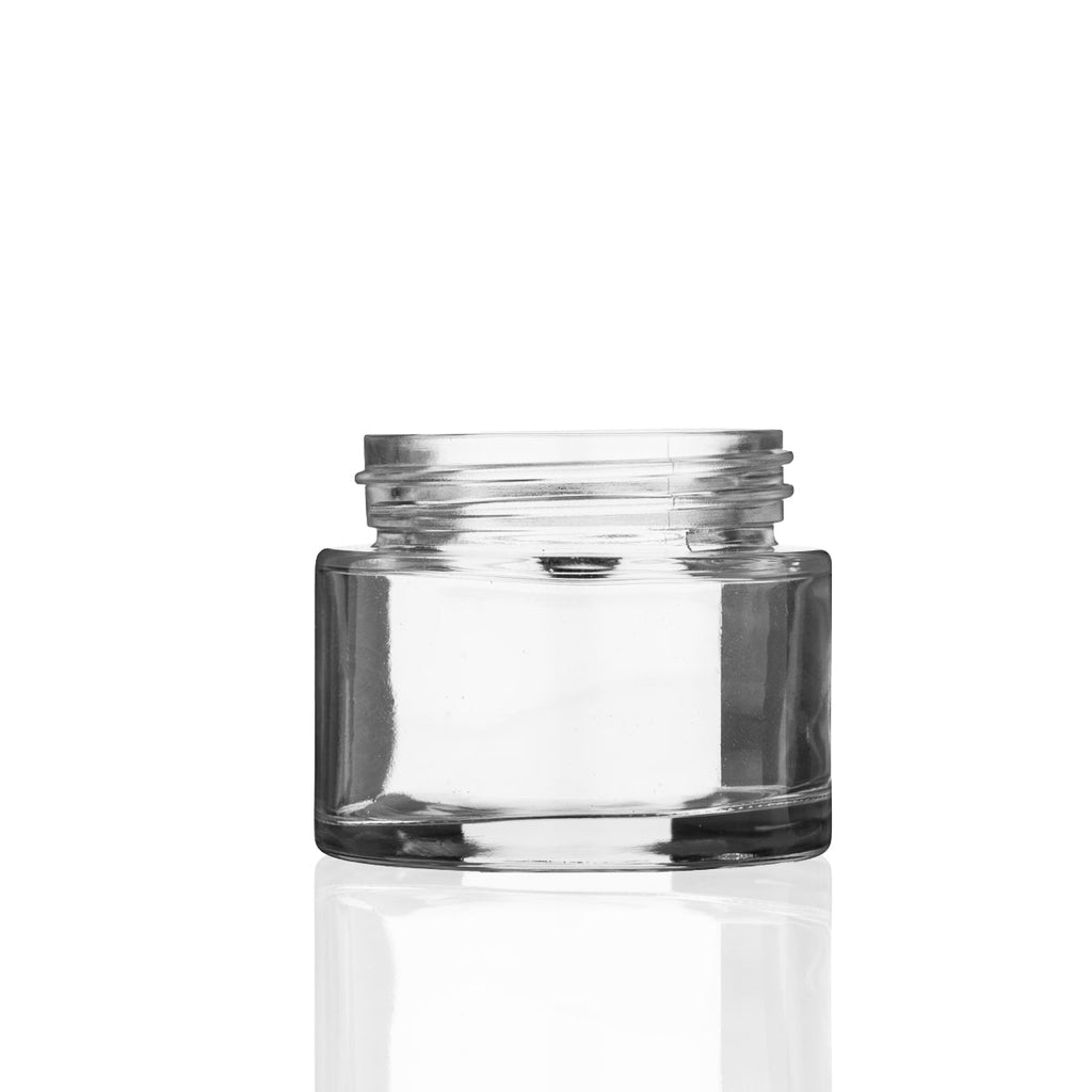 Glass Jars | Straight Sided 53/400 Thread | 2oz - Clear - 200 Count Biohazard Inc