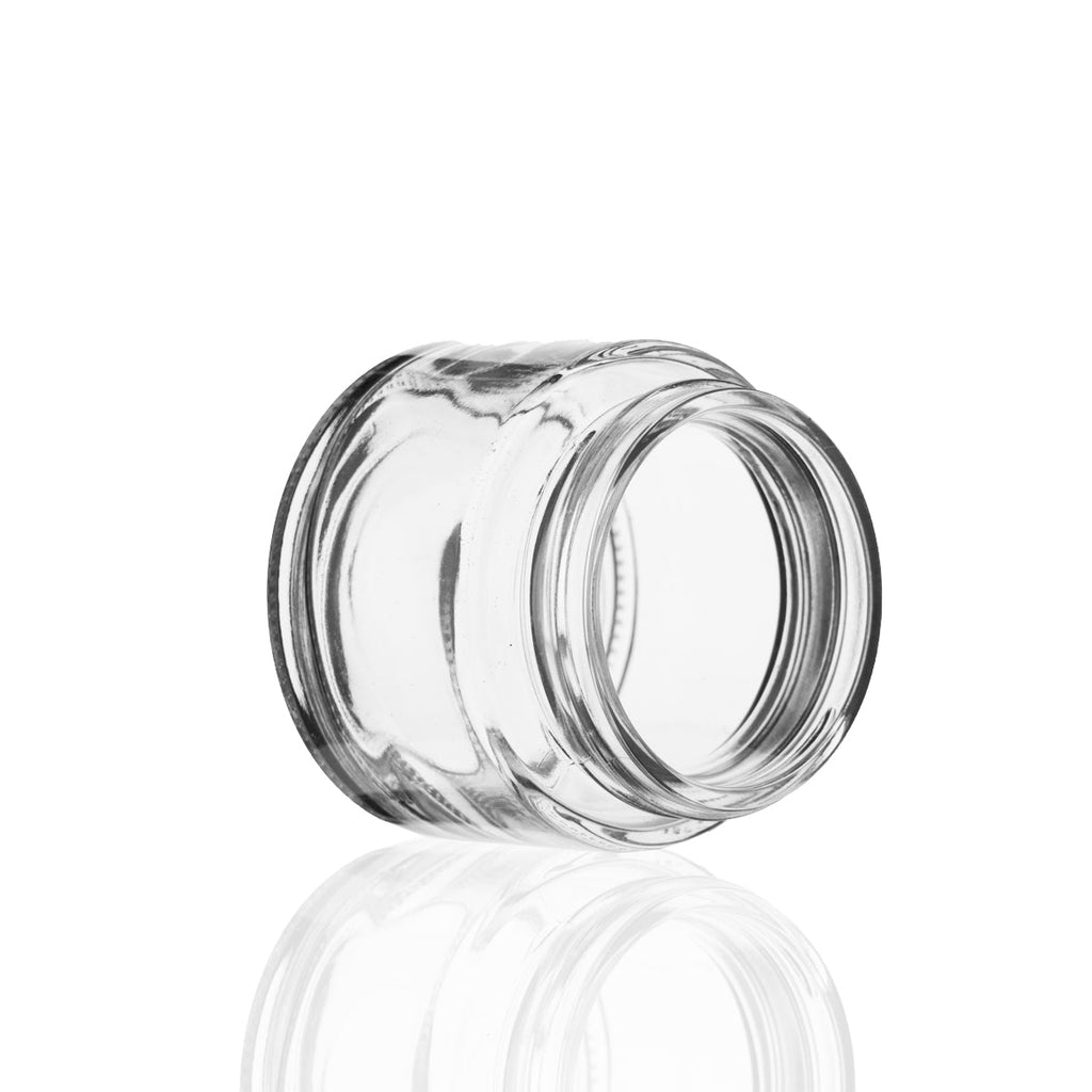 Glass Jars | Straight Sided 53/400 Thread | 2oz - Clear - 200 Count Biohazard Inc