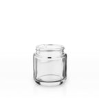 Glass Jar | Rounded Base Heavy Wall Glass Jars - Clear | 53mm - 3.75oz - Various Counts Glass Jar Biohazard Inc 32 Count  