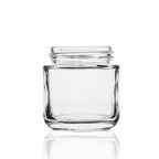 Glass Jar | Rounded Base Heavy Wall Glass Jars - Clear | 53mm - 3.75oz - Various Counts Glass Jar Biohazard Inc 150 Count  