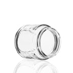 Glass Jar | Rounded Base Heavy Wall Glass Jars - Clear | 53mm - 3.75oz - Various Counts Glass Jar Biohazard Inc 150 Count  