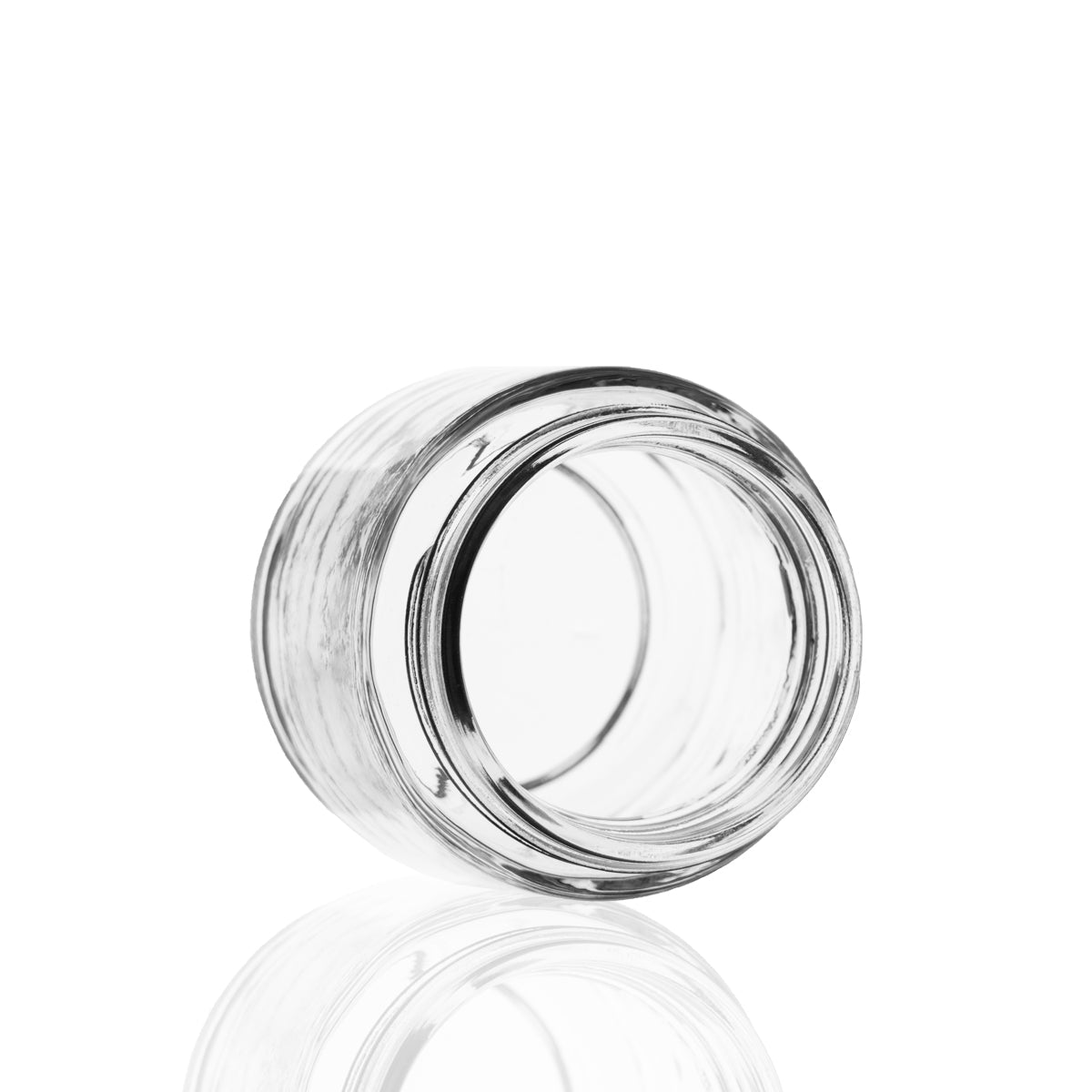 Glass Jar | Rounded Base Heavy Wall Glass Jars - Clear | 53mm - 3.75oz - Various Counts Glass Jar Biohazard Inc 150 Count  