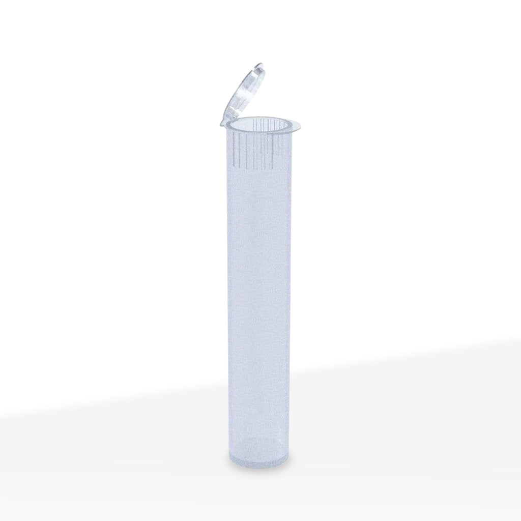 Child-Resistant | Plastic Pre-Roll Tubes | 95mm - Clear - 1000 Count - Biohazard Inc