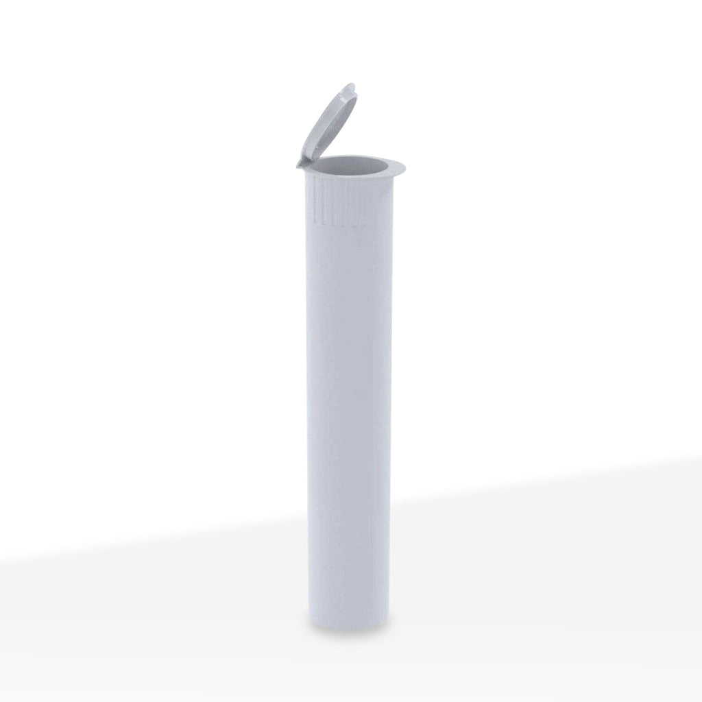 Child-Resistant | Plastic Pre-Roll Tubes | 95mm - Opaque White - 1000 Count - Biohazard Inc