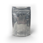 Child Resistant Mylar Bags | Matte Black Vista w/ Tear Notch | 4" x 6.5" - 7g - 500 Count - Biohazard Inc - Tear Notch