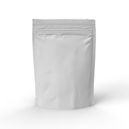 Child Resistant Mylar Bags |  Matte White Vista w/ Tear Notch | 3.5" x 5" - 3.5g - 500 Count - Biohazard Inc - Tear Notch