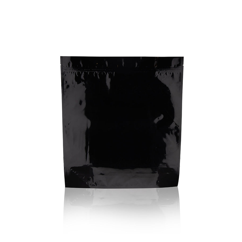 Tamper Evident | Glossy Black Vista Mylar Bags | 14.5" x 17" - 448g - 100 Count Mylar Bag Biohazard Inc   