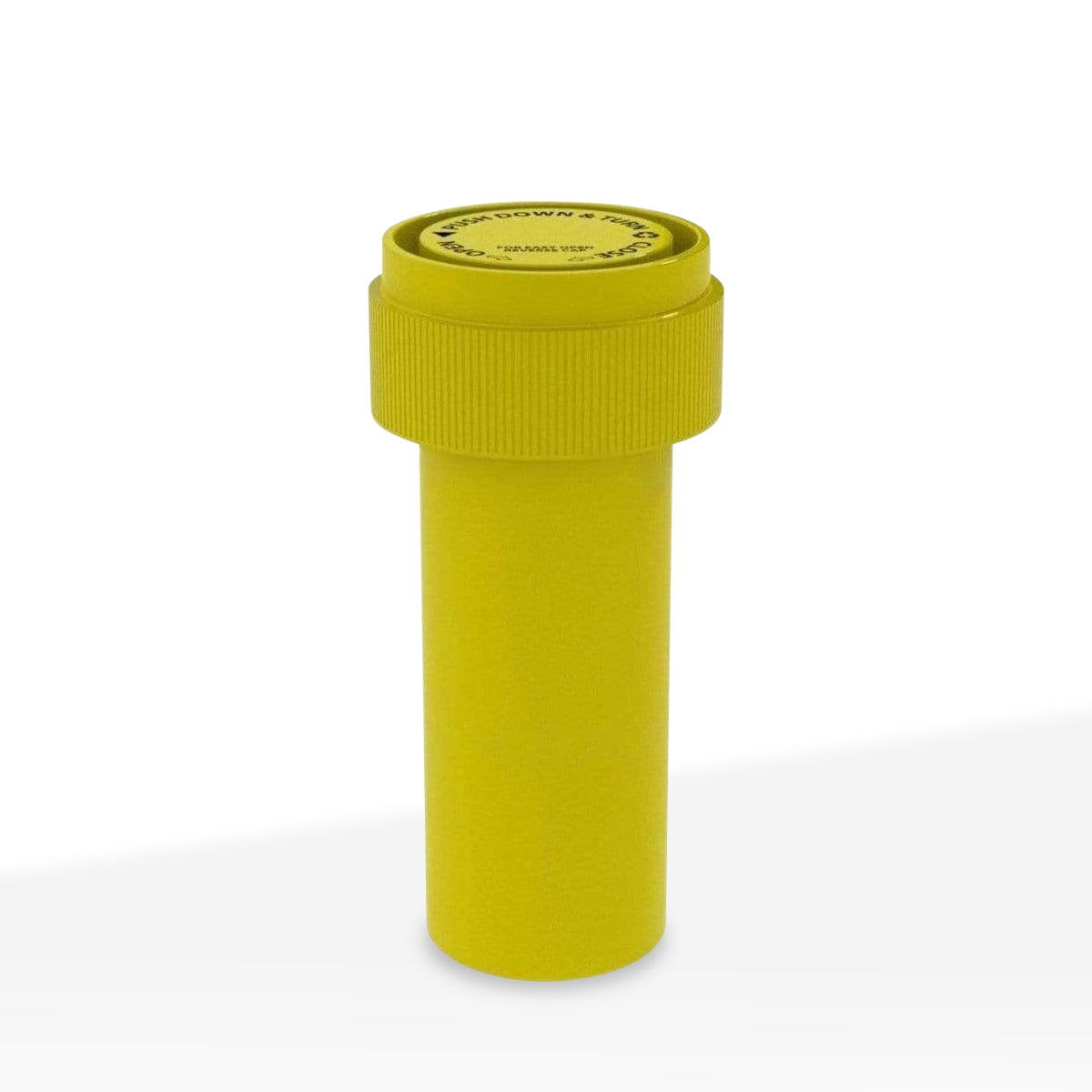 Child Resistant | Opaque Yellow Reversible Cap Vials | 8 Dram - 1 Gram - 410 Count