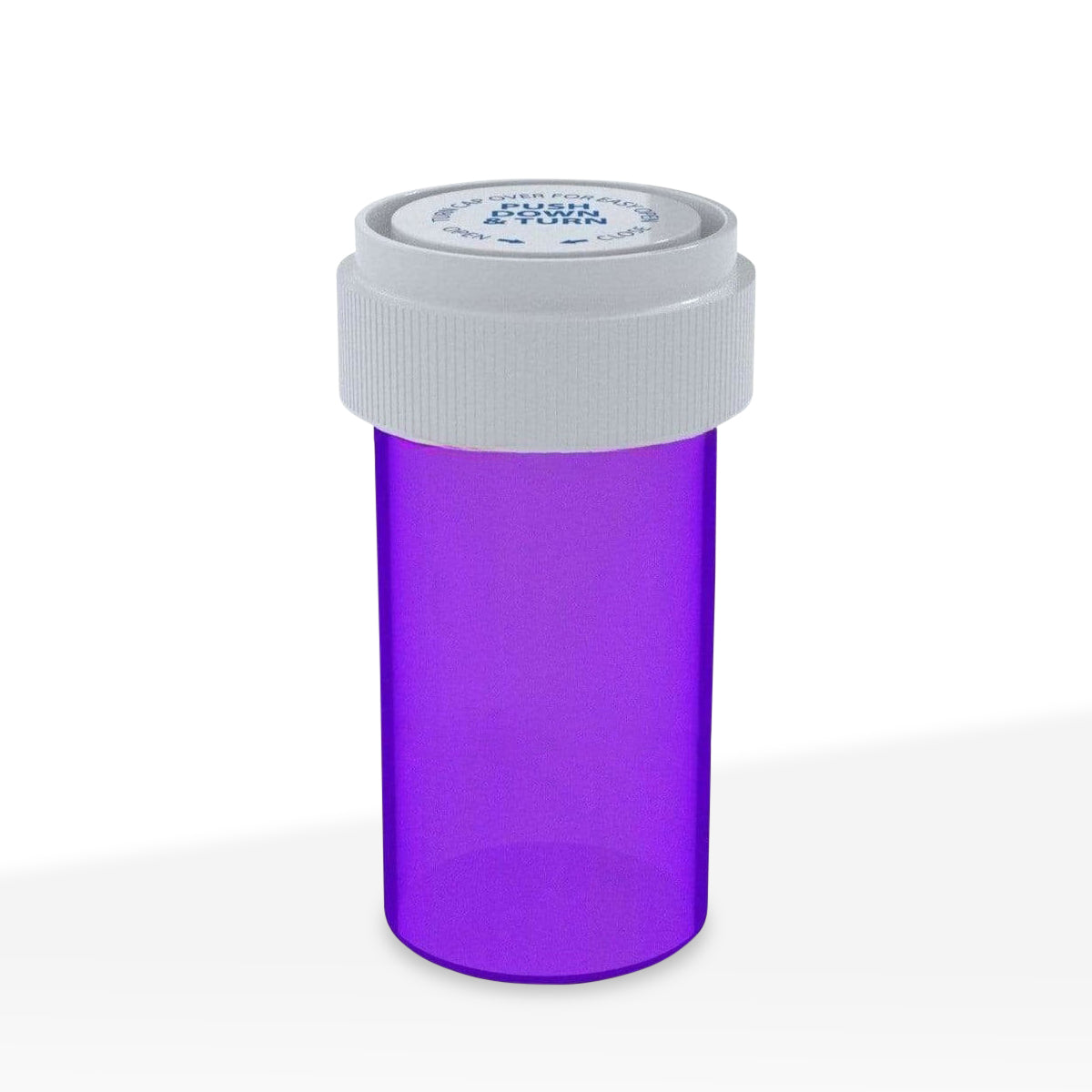 Child Resistant | Translucent Purple Reversible Cap Vials | 13 Dram - 2 Grams - 275 Count