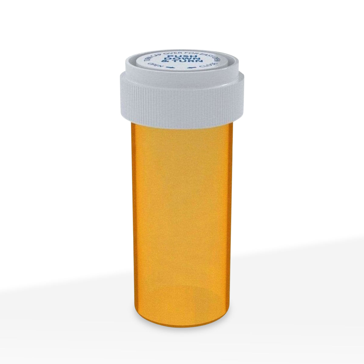 Child Resistant | Transparent Amber Reversible Cap Vials | 16 Dram - 3 Grams - 230 Count