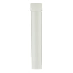 Child Resistant | Push & Turn Vape Cartridge White Tubes w/ White Caps | 105mm - 500 Count - Biohazard Inc