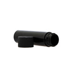 Child Resistant | Push & Turn Vape Cartridge Black Tubes w/ Black Caps | 72mm - 1000 Count - Biohazard Inc